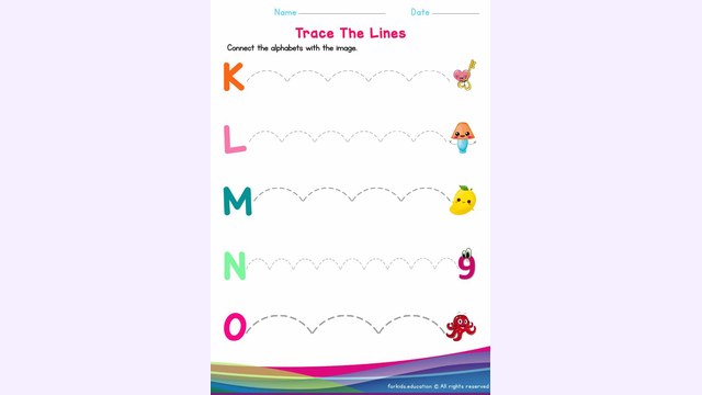 Preview of Oval Line Tracing Worksheet (K to O)