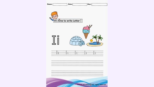 Preview of Trace And Write Letter "I" | Free PDF Printable