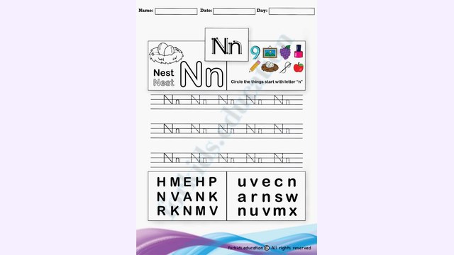 Preview of Letter "N" Activity Sheet | Free PDF