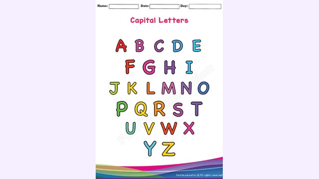Preview of Uppercase (Capital) Letters Alphabet Printable