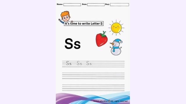 Preview of Trace And Write Letter "S" | Free PDF Printable