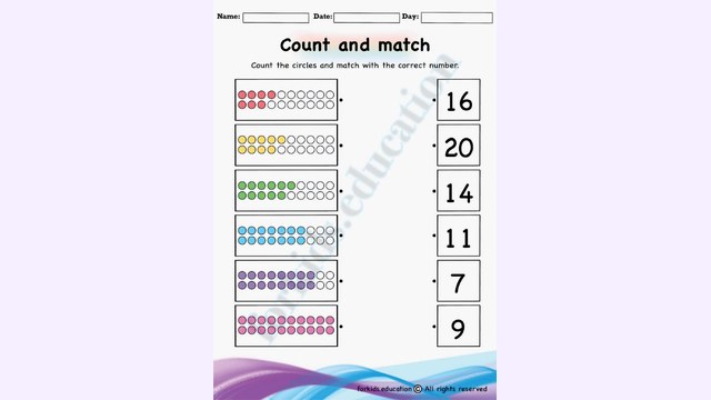 Preview of Counting Sheets 1 To 20