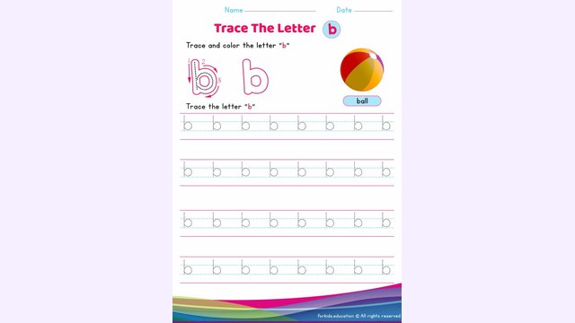 Preview of Lowercase Letter "b" Worksheets