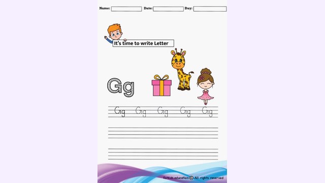 Preview of Trace And Write Letter "G" | Free PDF Printable