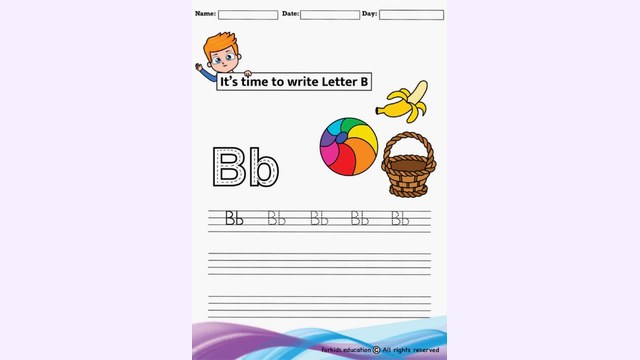 Preview of Trace And Write Letter "B" | Free PDF Printable