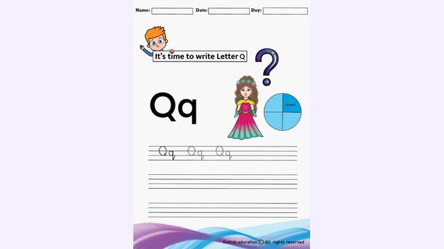 Preview of Trace And Write Letter "Q" | Free PDF Printable