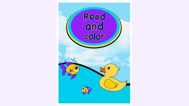 Preview of Read And Color | Free Kindergarten PDF