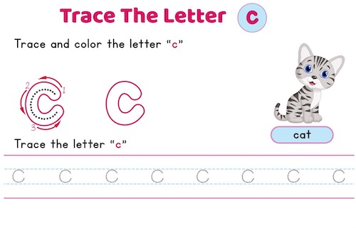 English Alphabets Tracing Worksheet (Uppercase & Lowercase)