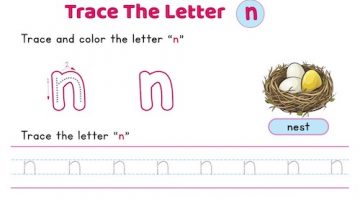 lowercase_letter_n_tracing_worksheets