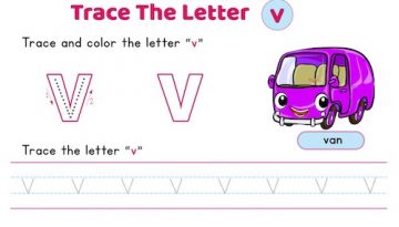 lowercase_letter_v_tracing_worksheets