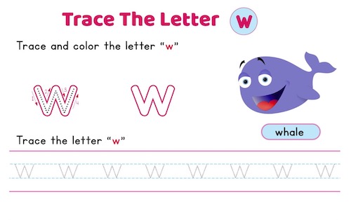 lowercase_letter_w_tracing_worksheets