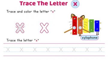 lowercase_letter_x_tracing_worksheets