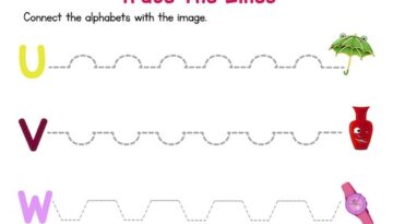 trace_the_dotted_lines_prekindergarten_worksheets_U_to_Z