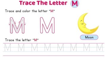 uppercase_letter_M_tracing_worksheets