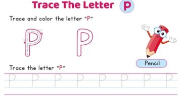 uppercase_letter_P_tracing_worksheets