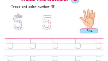 number_5_tracing_worksheets