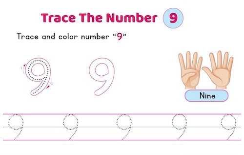 number_9_tracing_worksheets