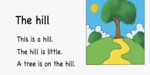 The-Hill-grade-one-comprehension-worksheet
