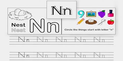 Letter-n-activity-sheet