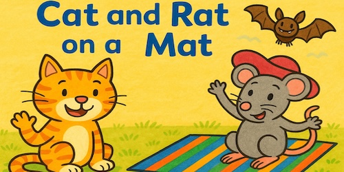 Cat and Rat on a Mat