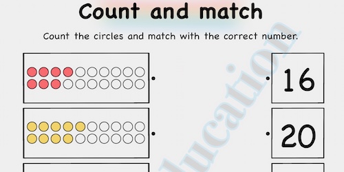 Counting Sheets 1 To 20