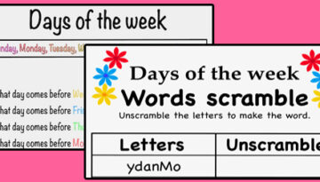 Days-of-the-week-worksheets