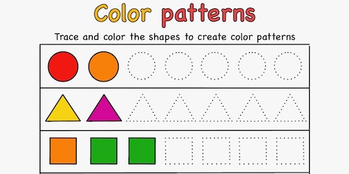 Pattern Sheets For Pre-Schoolers
