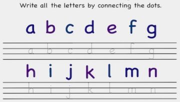 Preschool Handwriting Sheets