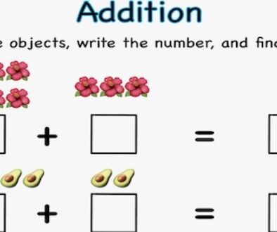 Addition Worksheets For Kindergarten