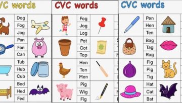 CVC Words Preschool | Free Printable