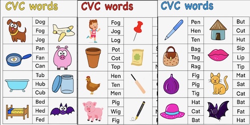 CVC Words Preschool | Free Printable